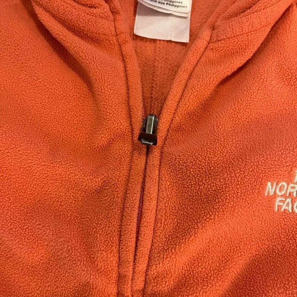 North Face Coral/Pink Fleece Quarterzip Jacket Women XS - Picture 6 of 7